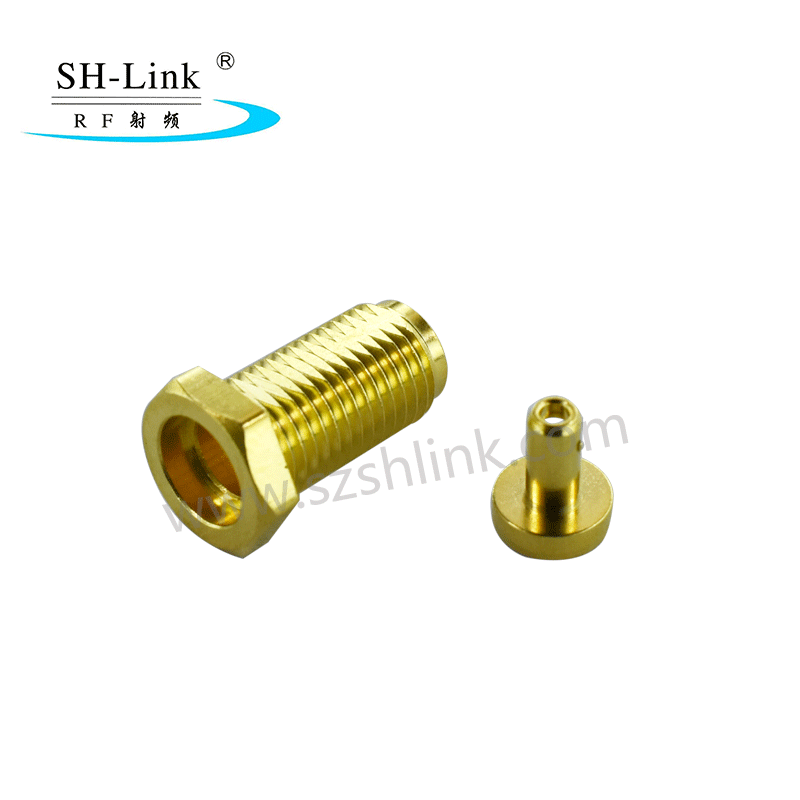 RF coaxial SMA female connector ,bulkhead mount connector